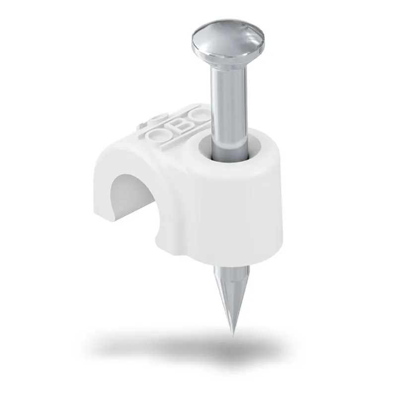 OBO ISO-Nagel-Clip 2004 für Kabel 4mm L: 18mm RW reinweiss