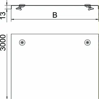 OBO Deckel mit Drehriegel WDRL 1116 30 DD Weitspann-System – Bild 2