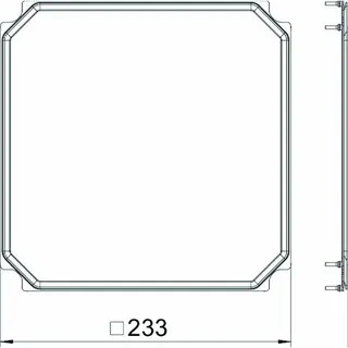 OBO Flachdichtung FD 9 QNK2 für quadratische Kassette NG9 – Bild 2