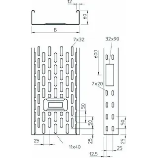 OBO Kabelrinne IKS 6087116 60x100x30 IKS 610 FS – Bild 2