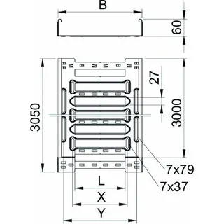 OBO Kabelrinne SKSM 620 VA4301 gelocht – Bild 2