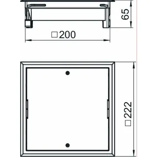 OBO Zugdoseneinsatz ZES4-2 U10T 9011 graphitschwarz – Bild 2
