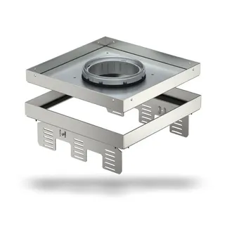 OBO Quadratische Kassette RKFN2UZD3 9VS20 für Tubus 243x243mm