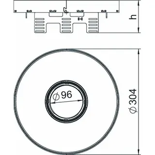 OBO Runde Kassette RKFRN2UZD3R9VS25 für Tubus D: 305mm – Bild 2
