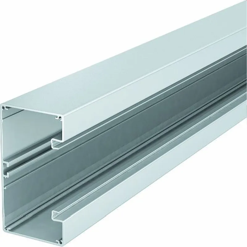 OBO Alu-Geräteeinbaukanal GA-S70130RW 70x130 reinweiss symmetrisch