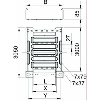 OBO Kabelrinne SKSM 830 FS 85x300mm vz – Bild 2