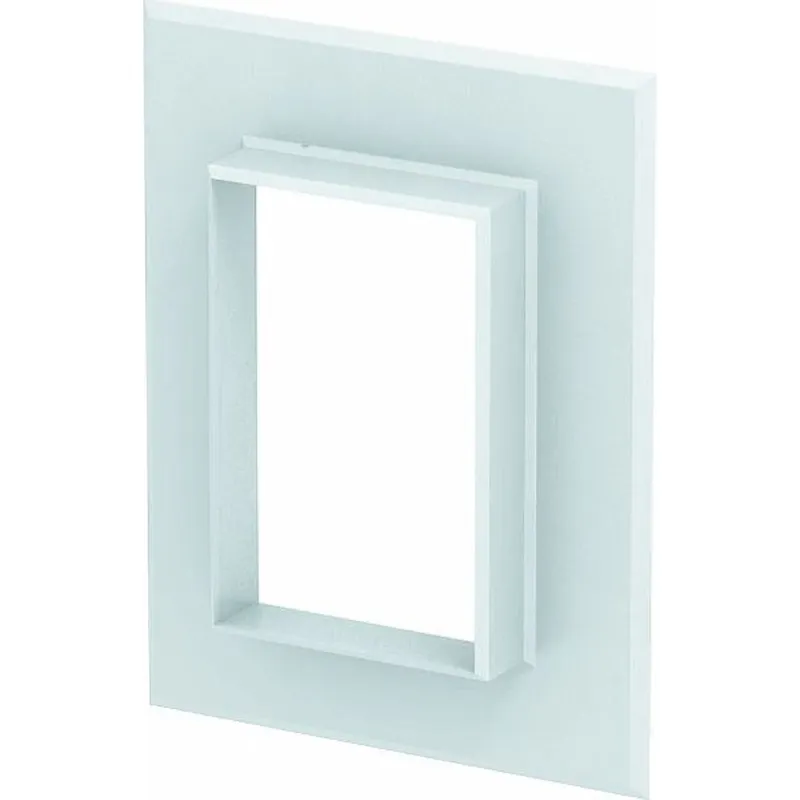 OBO Alu-Wandabschlussblende G-AWAG70110RW reinweiss geschlossen