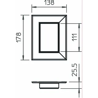 OBO Alu-Wandabschlussblende G-AWAG70110RW reinweiss geschlossen – Bild 2