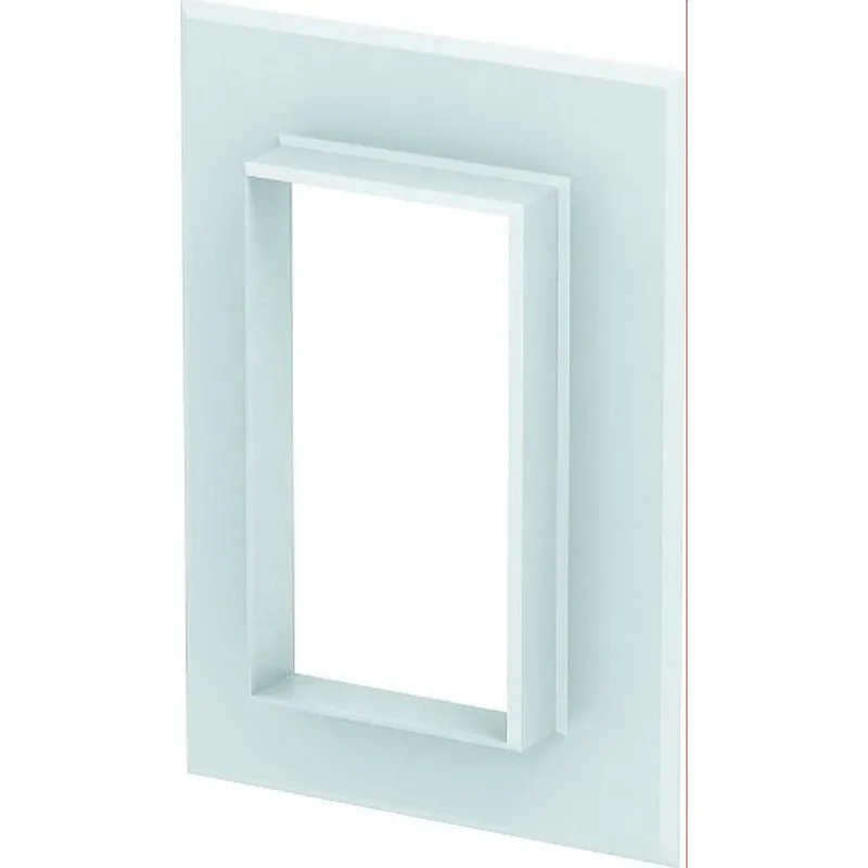 OBO Alu-Wandabschlussblende G-AWAG70130RW reinweiss geschlossen