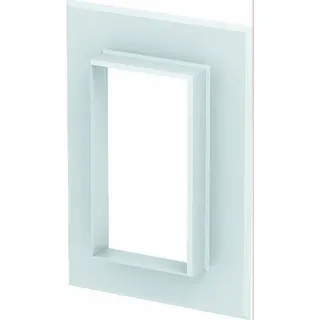 OBO Alu-Wandabschlussblende G-AWAG70130RW reinweiss geschlossen