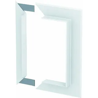 OBO Alu-Wandabschlussblende G-AWAG70170RW reinweiss geschlossen