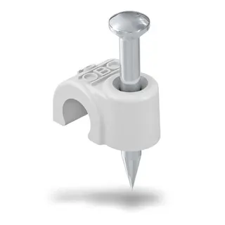 OBO ISO-Nagel-Clip 2009 SP für Kabel 9mm L: 35mm lichtgrau