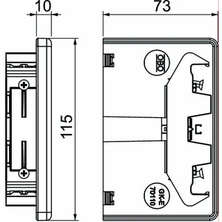 OBO Endstück GK-E70110LGR lichtgrau 70x110mm – Bild 2
