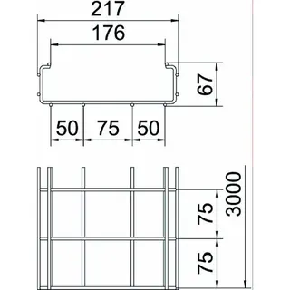 OBO C-Gitterrinne CGR 50 200 FT 50x200x3000 – Bild 2