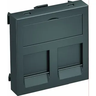 OBO Datentechnikträger DTG-2C SWGR1 für 2 Mod. Typ C schwarzgr