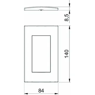 OBO Abdeckrahmen AR45-F2 SWGR Modul 45 2fach schwarzgrau – Bild 2