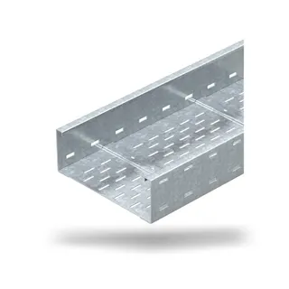 OBO Weitspannkabelrinne WKSG 130 gelocht, 110x300x6000