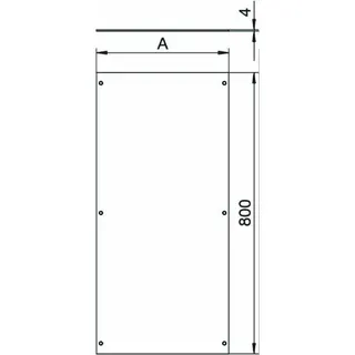OBO Montagedeckel OKAD200R blind, rastend 800x200mm – Bild 2
