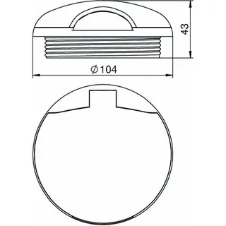 OBO Geräteschutzhaube SH80T/9011 schwarz – Bild 2