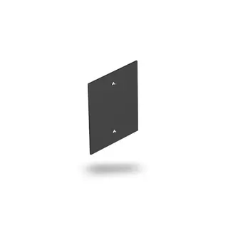 OBO Abdeckplatte T12L/P01S/9011 schwarz 71x88mm