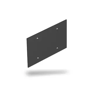 OBO Abdeckplatte T12L/P02S/9011 schwarz 142x88mm