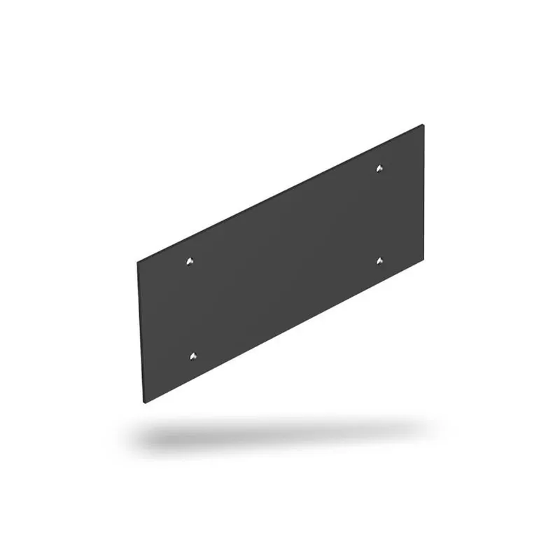 OBO Abdeckplatte T12L/P03S/9011 schwarz 213x88mm