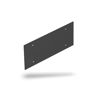 OBO Abdeckplatte T12L/P03S/9011 schwarz 213x88mm