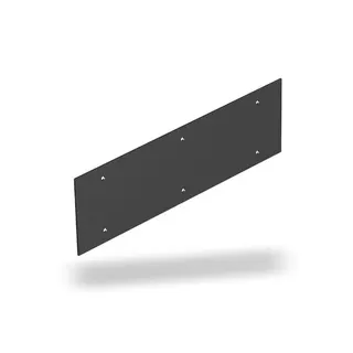 OBO Abdeckplatte T12L/P04S/9011 schwarz 284x88mm