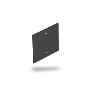 OBO Abdeckplatte T12L/P05S/9011 schwarz 94.5x88mm