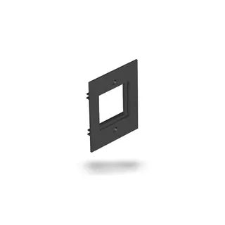 OBO Abdeckplatte T12L/P15S/9011 schwarz 71x88mm