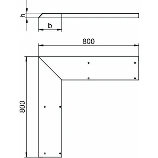 OBO Ausseneck-Blinddeckel AIKF/AEA15040 150x40 für Aufbodenk. – Bild 2