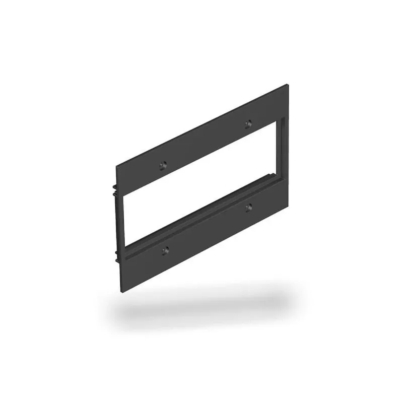 OBO Abdeckplatte T12L/P17S/9011 schwarz 142x88mm