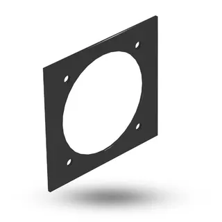 OBO Abdeckplatte T12L/P7S/9011 schwarz CEE 94.5x88mm