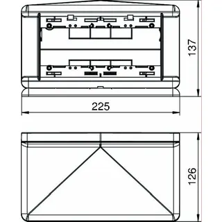 OBO Telitank T4L00C7035 lichtgrau 225x125x125mm – Bild 2