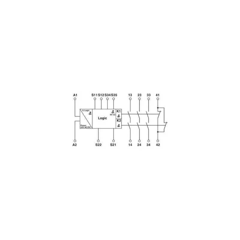 Phoenix Contact Sicherheitsrelais PSR-SPP- 24UC/ESAM4/3X1/1X2/B