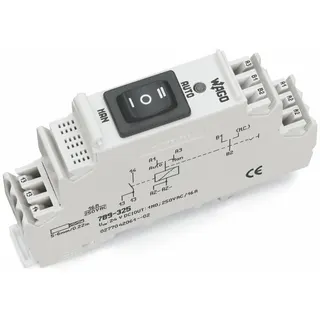 WAGO Schaltrelaisbaustein 789-325 24VDC 1S Hand-0-Automatik-Ums.