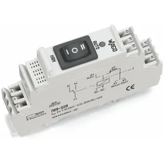 WAGO Schaltrelaisbaustein 789-329 24VDC 1W Hand-0-Automatik-Ums.