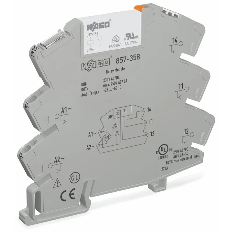 WAGO Relaisbausteine 857-358 6mm 230V/ACDC 1W