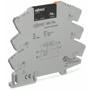 WAGO Stecksockel mit Relais 857-714 6mm 24VDC/230VAC/1A