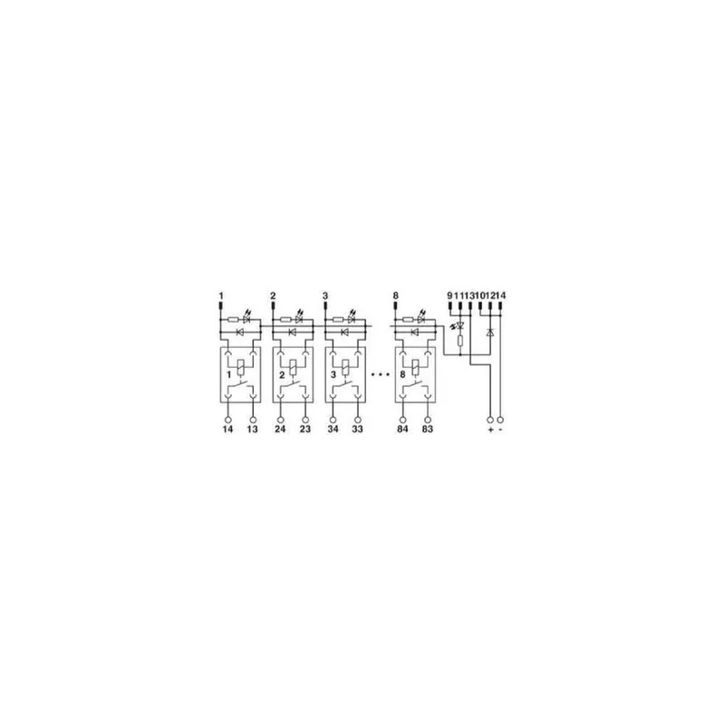 Phoenix Contact Aktivmodul UM 45- 8RM/MR-G24/1/PLC