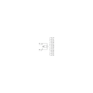 WAGO Stecksockel mit Industrierelais 858-508 230VAC 4Wechsler 5A