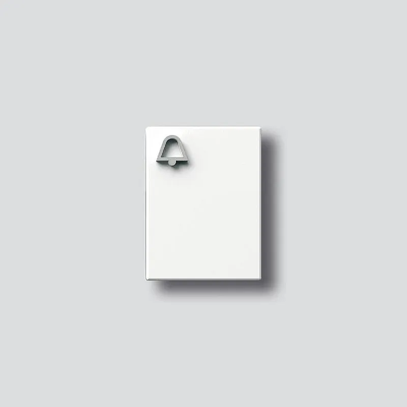 Siedle Klingeltaste mit Glockensymbol zu TM 612-3/BTM 650-03 W weiss 200029806-00