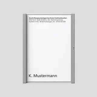 Siedle Namensschild 29036 kpl. für TM611-1TM 200029036-00