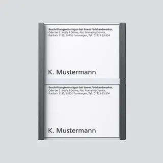 Siedle Namensschild kpl. zu TM 612-2/BTM 650-02 DG 200029955-00