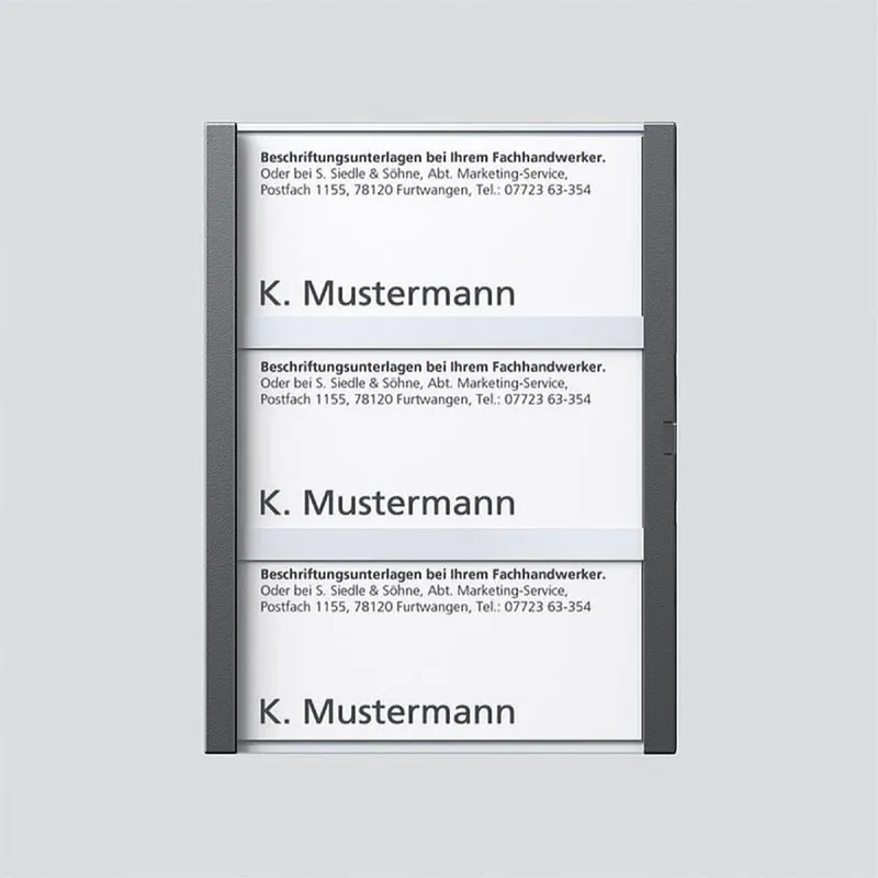 Siedle Namensschild kpl. zu TM 612-3/BTM 650-03 DG 200029959-00