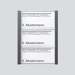 Siedle Namensschild kpl. zu TM 612-3/BTM 650-03 DG 200029959-00