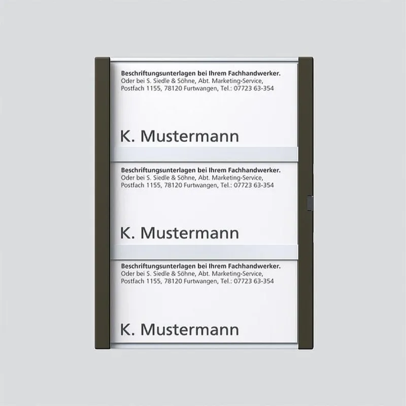 Siedle Namensschild kpl. zu TM 612-3/BTM 650-03 GM 200029791-00