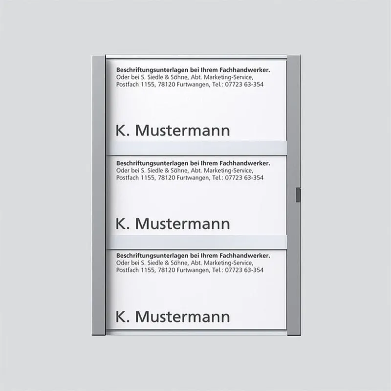 Siedle Namensschild kpl. zu TM 612-3/BTM 650-03 SM 200029792-00