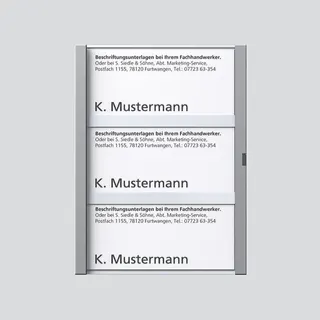 Siedle Namensschild 29045 kpl. für TM611-3SM 200029045-00