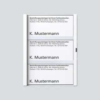 Siedle Namensschild 29046 kpl. für TM611-3W 200029046-00